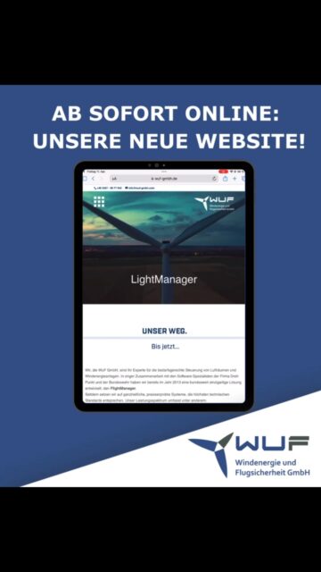 Unsere neue Website ist online! 
Schaue vorbei und klick dich durch! 

➡️ https://www.wuf-gmbh.de

#wufgmbh #derletztemachtdaslichtaus #bedarfsgerechteabschaltung #flugsicherheit #mitunskönnensieabschalten #bedarfsgerechtesteuerung #website #windenergie